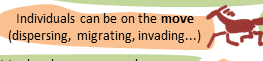 Migration, dispersal, invasion