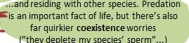 Species interactions